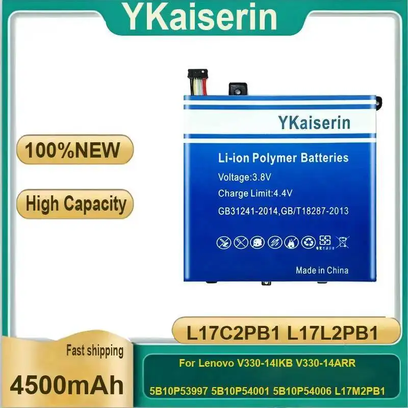 

Laptop Battery 4500Mah L17C2PB1 L17L2PB1 Robust For Lenovo V330-14IKB V330-14ARR 5B10P53997 5B10P54001 5B10P54006 L17M2PB1