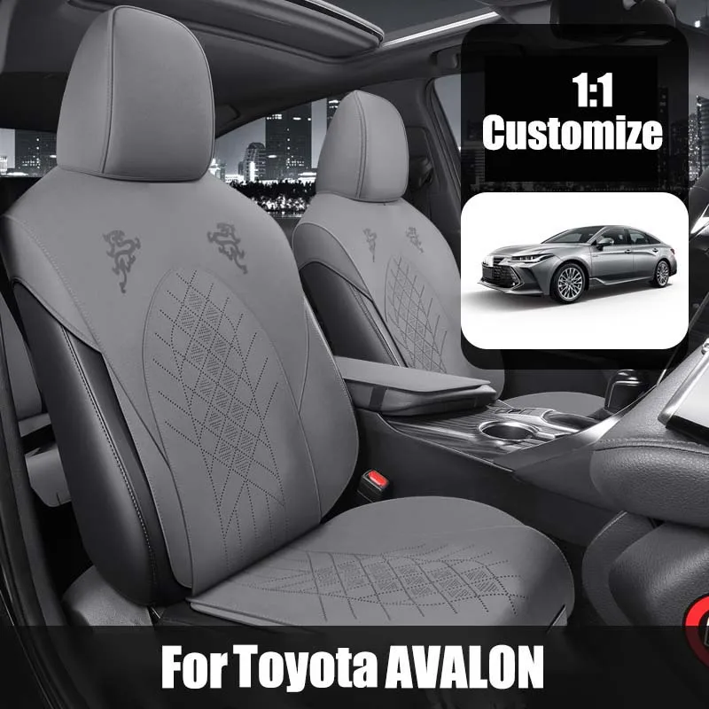 Custom Fit Car Accessories Suede Saddle Seat Cushion Pad Half Covered For Toyota Avalon Camry year of 2019-2023