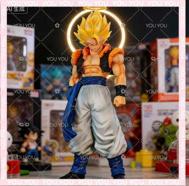 

Коллекционная фигурка Bandai Dragon Ball Super Saiyan Gogeta: аниме-статуэтка, декор для рабочего стола, модель для отаку, подарок для фанатов