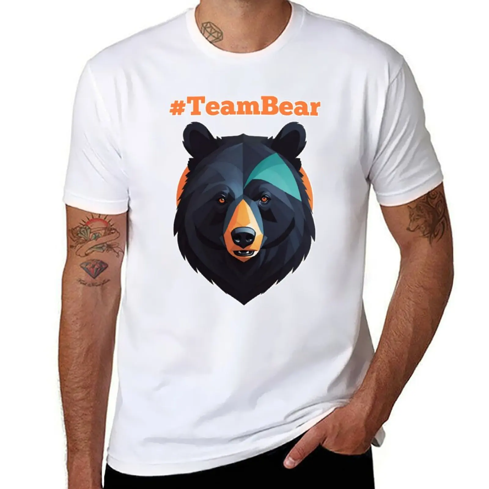 

t heavy graphic Team man man shirt T-Shirt shirt Bear t cotton