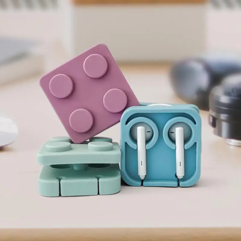 Penggulung kabel Data Organizer kawat, penggulung kabel pembungkus kabel Headphone tempat kabel Earphone