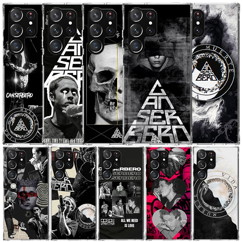 Funda Protectora Suave Residente C-Canserbero para Samsung Galaxy S25 Edge S26 S24 S23 Ultra, Funda para Teléfono S22 S21 Plus S20 FE con Estampado