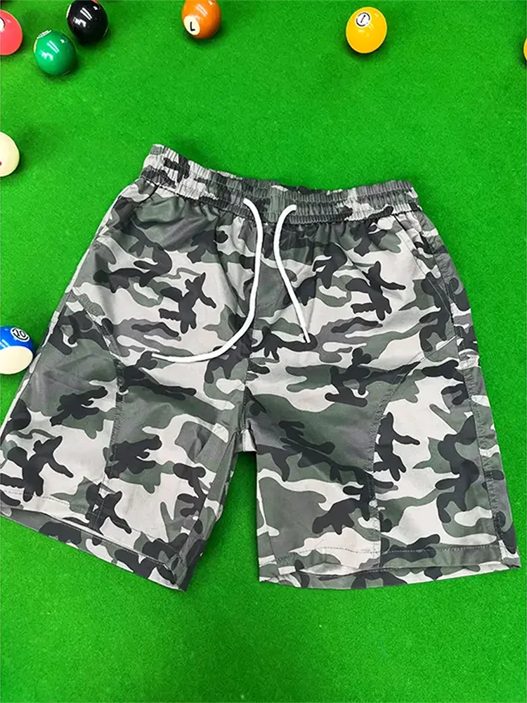 

Камуфляжная рабочая одежда American Sle, мужские летние модные дизайнерские повседневные пляжные брюки Qui Dry, нейлоновые прямые брюки