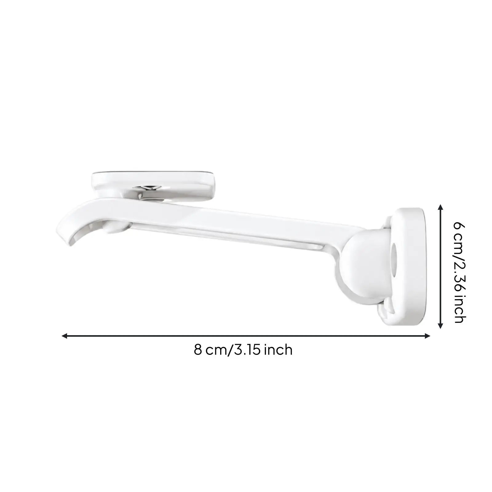 Child Safety Drawer Lock White Concealed Cabinet Latch for Kid Proofing ABS Plastic Furniture Protector