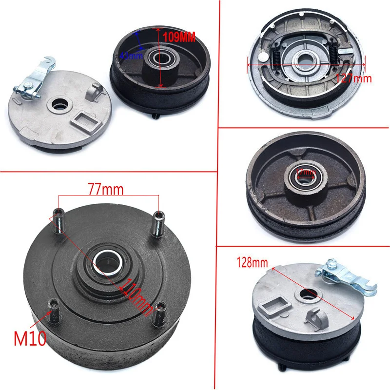 M10*20mm 110mm 4 STUD Brake Drum Wheel Hub Fit For 110CC 150CC 200CC 250CC Buggy ATV UTV Quad Bike Scooter Parts