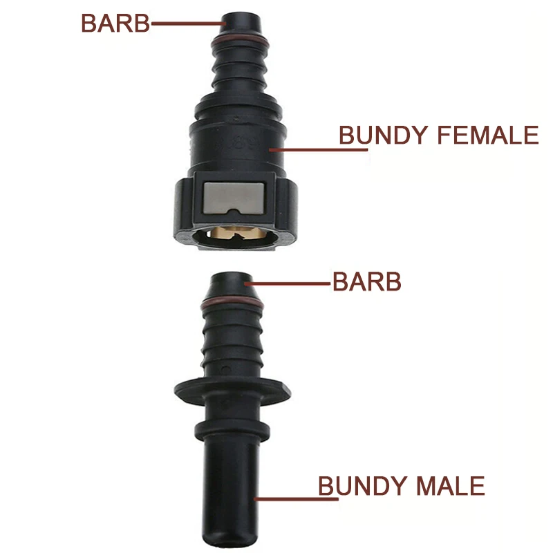 Connecteur de tuyau de carburant en caoutchouc 7.89/9.89/11.80, connecteur de coupleur de ligne de carburant à dégagement rapide, accessoires de coupleur de ligne d'huile pour voiture