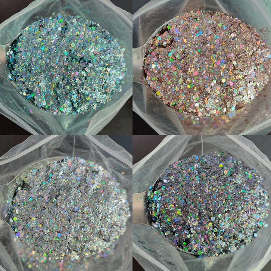 1KG Wholesale Mixed Size Holographic Nails Sequins Manicure Glitter Flakes Paillettes Nail Art Decorations Body/Face Glitter