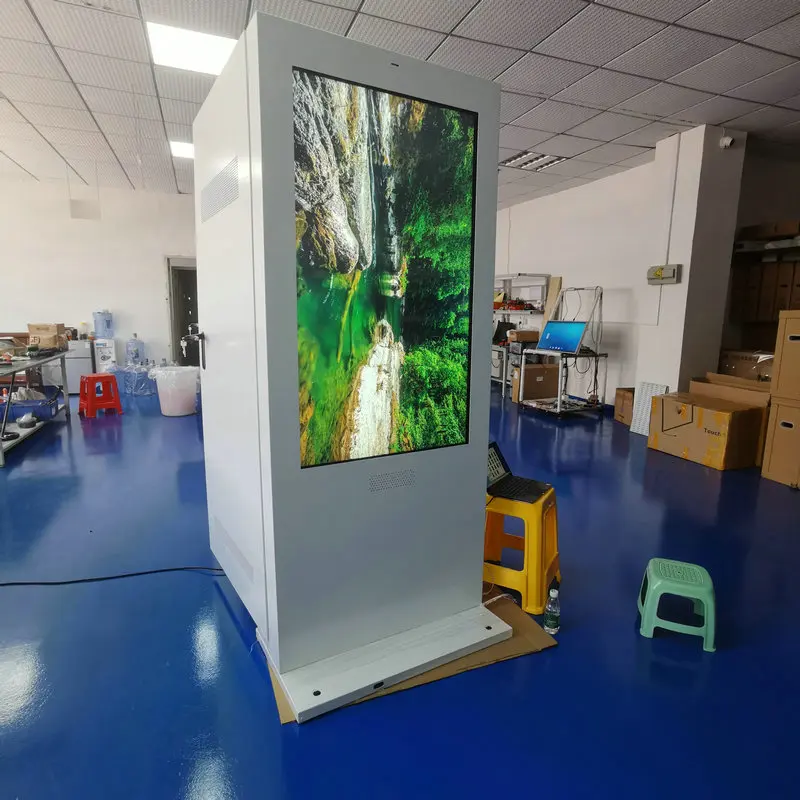 55 Inch High Brightness 3000Nits IP65 Waterproof Outdoor Digital Signage Touch Screen LCD Poster Advertising Display Pro