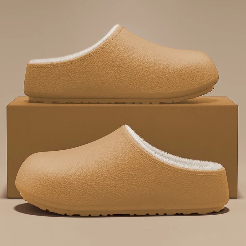 شبشب قطيفة إيفا مقاوم للماء للنساء داخلي دافئ سميك منصة أحذية قطنية امرأة خفيفة الوزن مضادة للانزلاق منفوش المنزل الشرائح #2