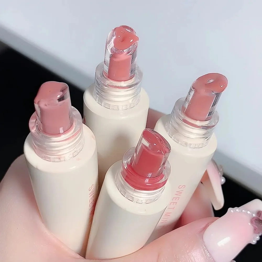 Non-stick Mirror Jelly Lip Glaze Long Lasting Moisturizing Crystal Liquid Lip Tint Shiny Glass Lip Student Daily Makeup Cosmetic