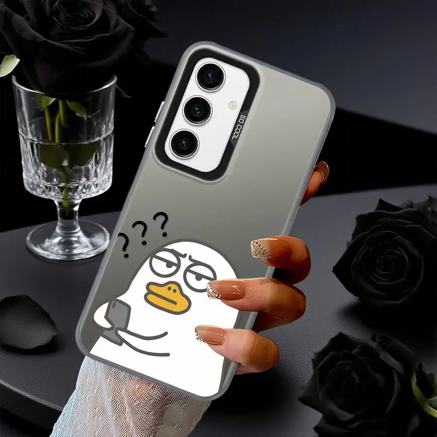 Casing Penutup Belakang Ponsel untuk Xiaomi Poco C51 F3 GT X5 C50 X3 Pro F4 X3 NFC Kartun Bebek Lucu