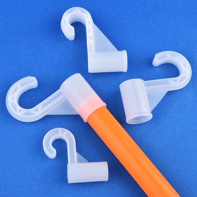 5Pcs 12~25mm Plastic Hook For Suit Locker Shelf Wardrobe Hook Fittings DIY Party Supplies Children Tent Game Room Connectors