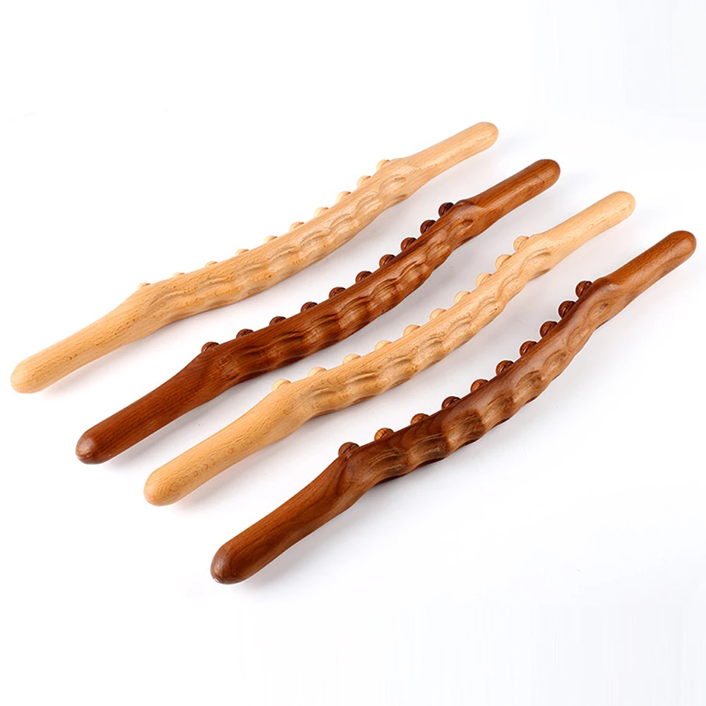 Holz Therapie Massage-Tools -Massage Werkzeuge Holz Massage Roller Holz Gua Sha Lymphdrainage Massager Werkzeug für Körper Gestaltung