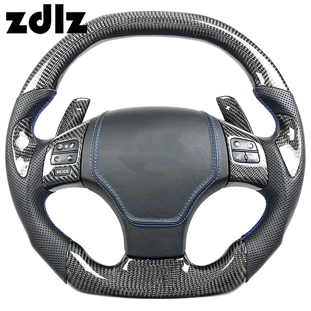 

Car Steering Wheel Fit for Lexus LX570 GS350 IS250 IS350 ISF 2008 2009 2010 2011 2012 2013 Carbon Fiber Steering Wheel