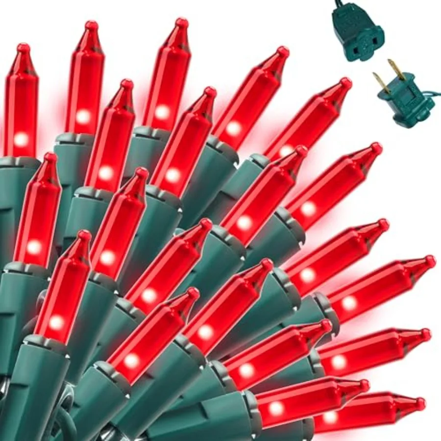 

Christmas String Lights, Count 21.4FT Christmas Fairy Tree Plug in for Indoor Outdoor Valentine's Day Xmas Decorations Patio Ho