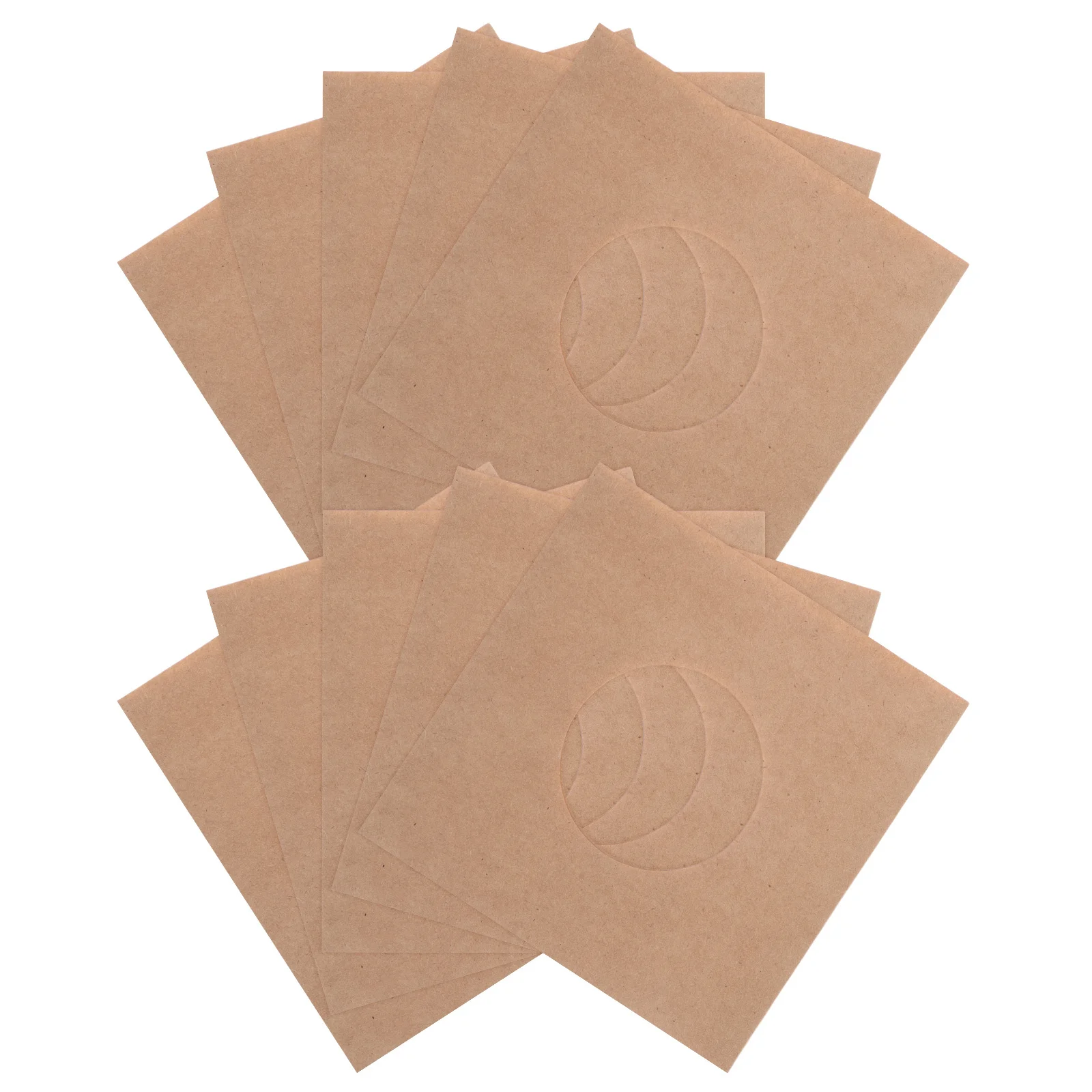 

10Pcs Vinyl Record Sleeves Brown Kraft Paper 7 Inch Snug Fit Replacement Album Jacket Covers Record Organizer Storage Protector