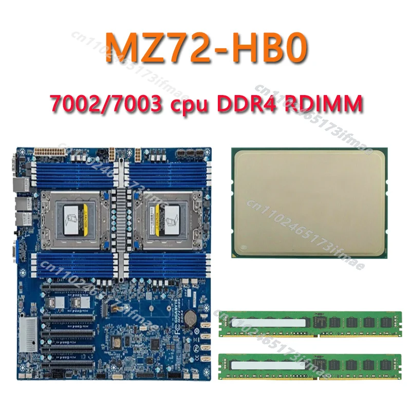 CPU AMD EPYC 7702 (64C/128T, 2.00 GHz, 256MB