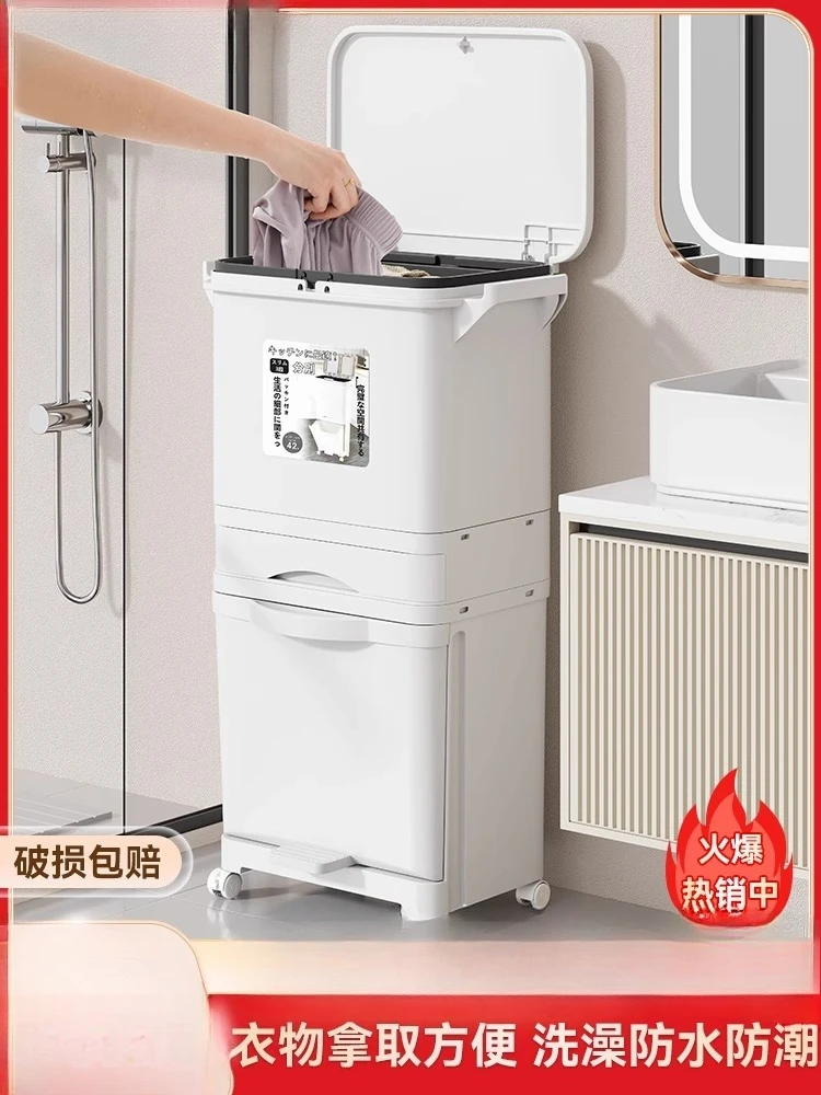 トイレ棚-トイレ-バスルーム-床から床まで-入浴服-洗濯機の継ぎ目-衣類収納キャビネット