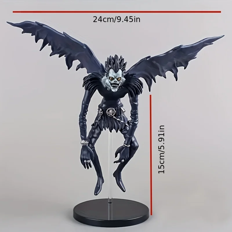 24cm anime estatuetas modelos death note ryuk yagami luz misamisa adorável ou assustador anime bonecas decoração da sala de estar