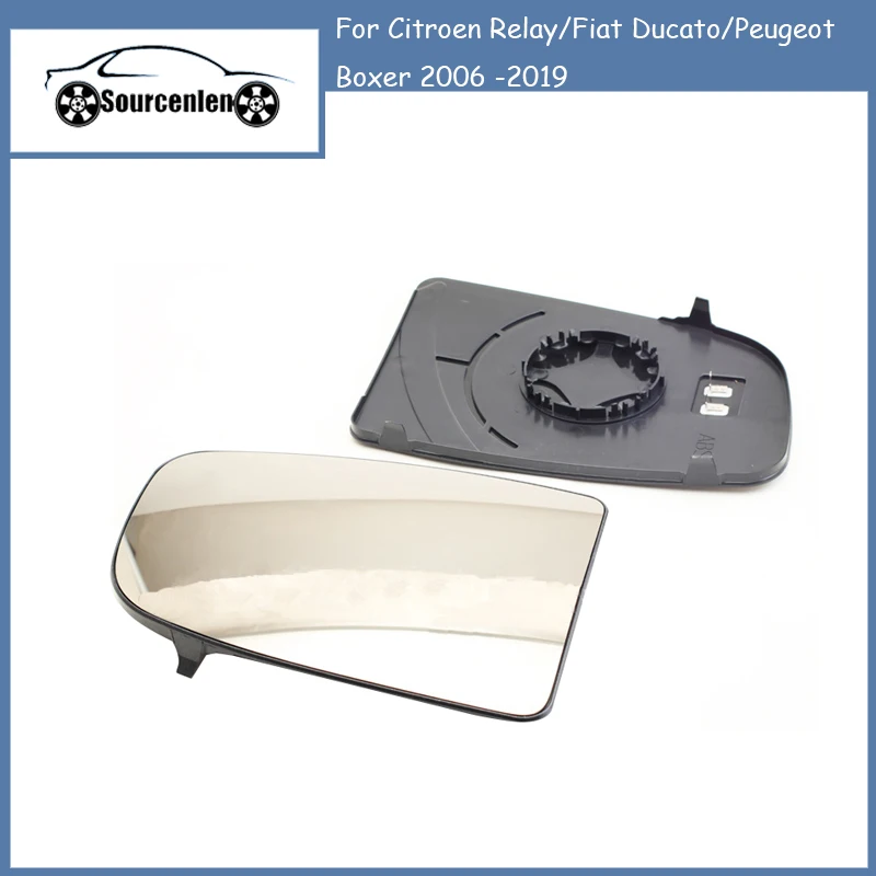 Heated Wide Angle Mirror Glass For Citroen Relay/Fiat Ducato/Peugeot Boxer 2006 -2019