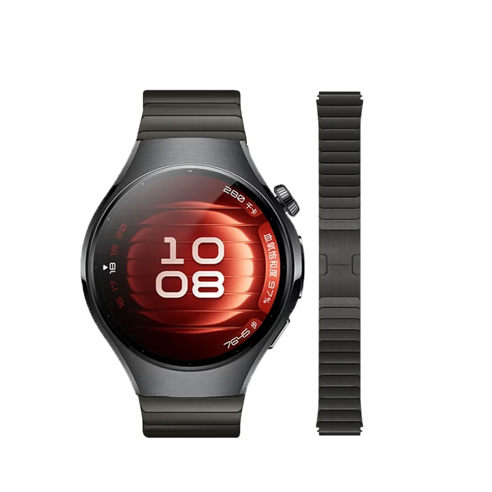 Металлический ремешок 22 мм для Huawei Watch 5 4 46 мм, удобный ремешок из нержавеющей стали, браслет Huawei Watch GT5 Pro GT5-4-3, браслет 46 мм