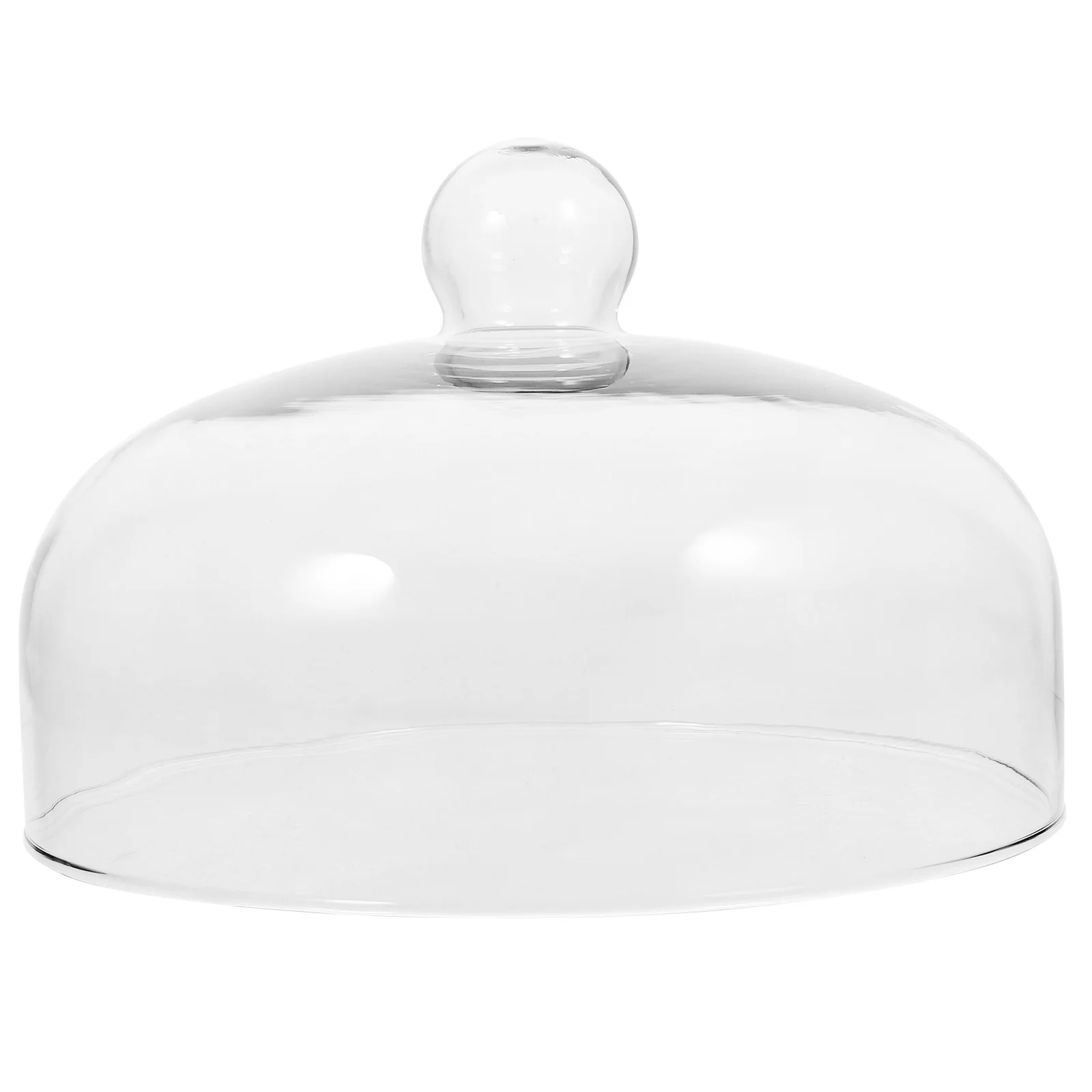 

10Inch Microwave Glass Clear Splatter Cover Tall Transparent Dome Lid Non-Plastic Food Grade Microwave Glass Plate Protector