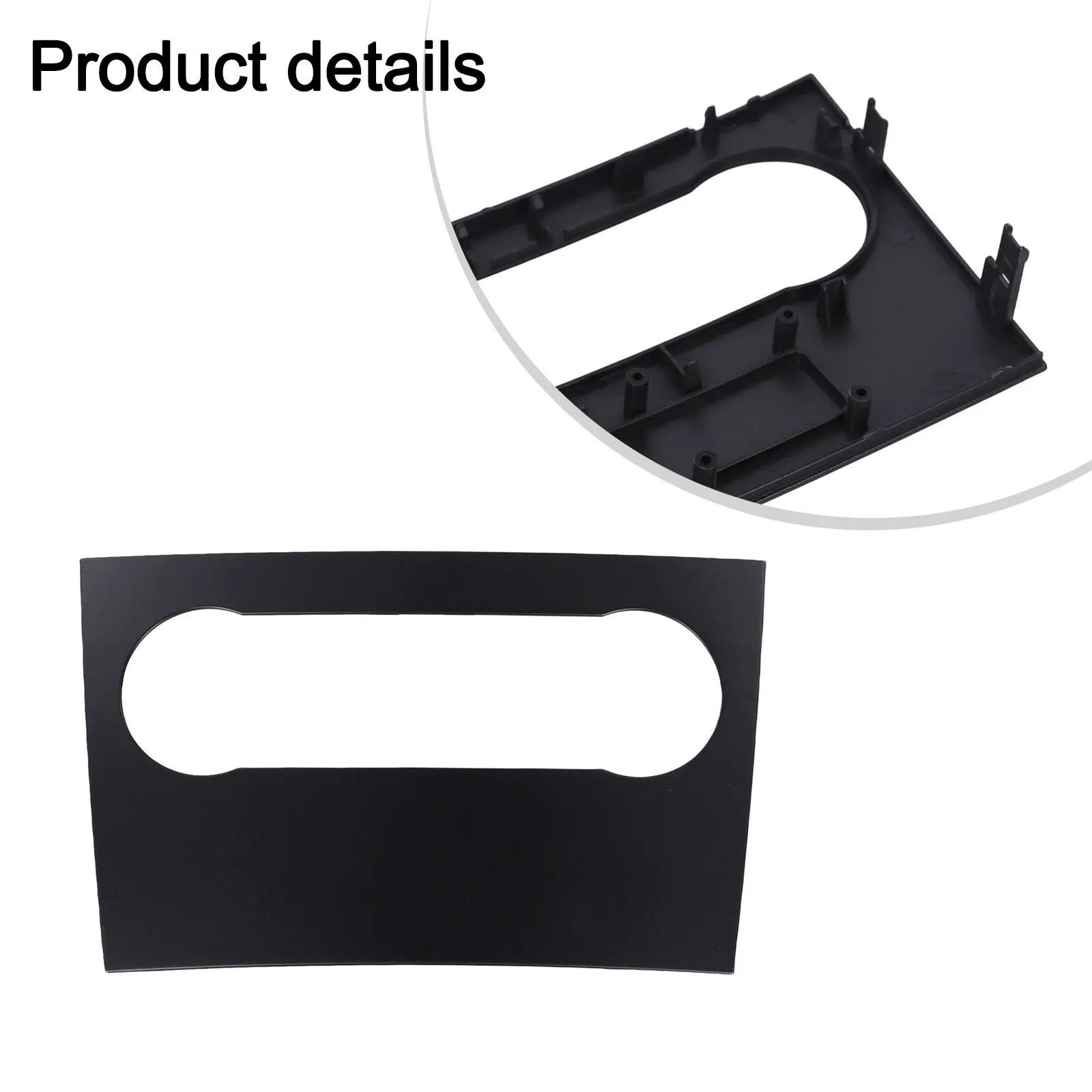 Car Stereo Panel Black Audio Adaptor Central Control Panel Easy To Use Light Weight No Deformation Quick Installation