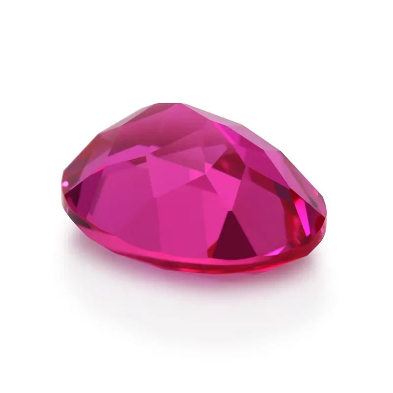 Hochwertiger rosa Rubin, UV-Test bestanden, 13x18mm, 16,0 Karat, Mohs-Härte, oval facettiert geschliffener Edelstein für Schmuckherstellung/Sammlung. – Detail 5