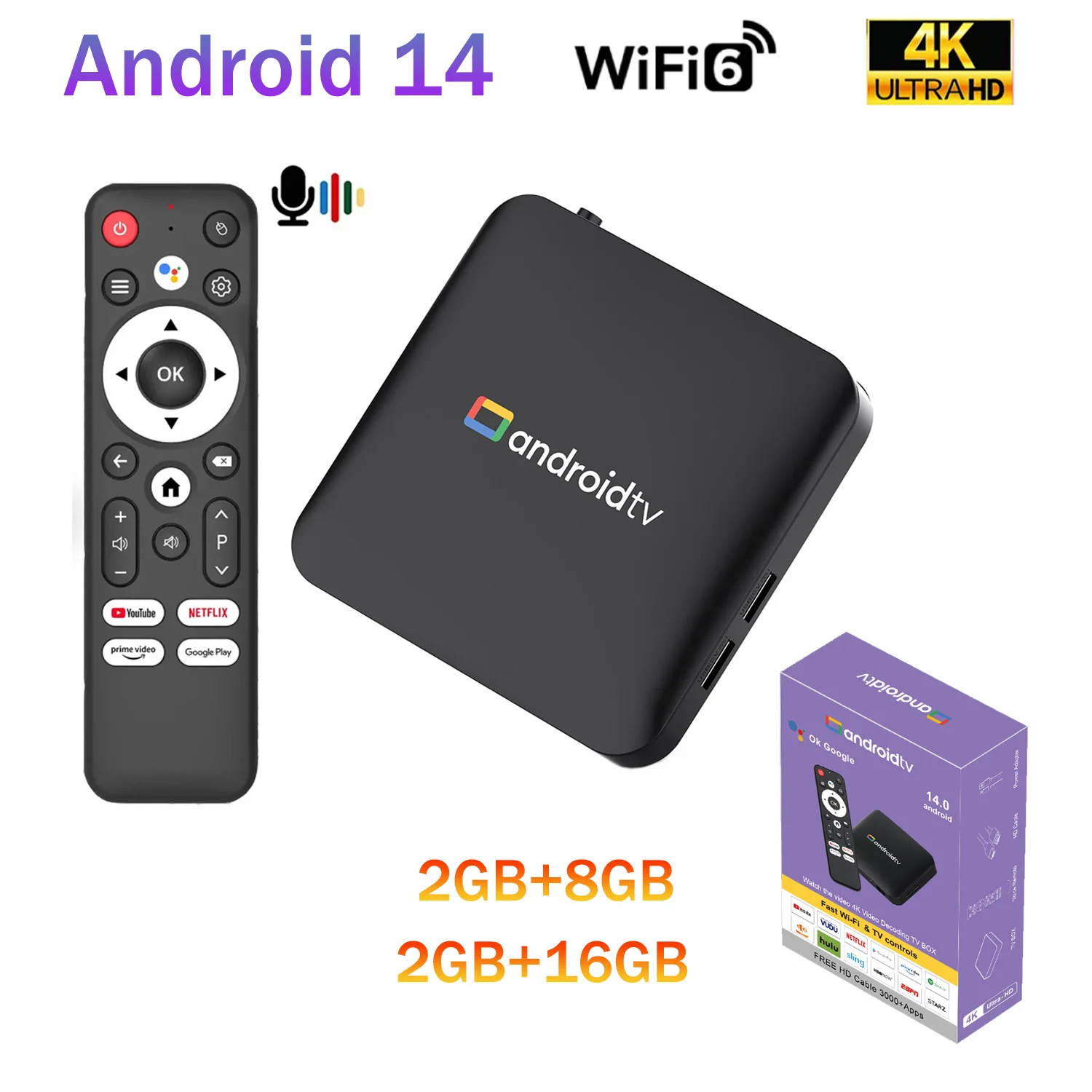 TV Box H96 MAX Amlogic S905L3 Android 14.0 TV Box 4K Video Decording 2.4G/5G WiFi6 مساعد صوتي مجموعة المسرح المنزلي
