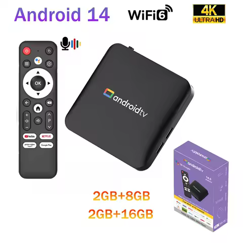 TV Box H96 MAX Amlogic S905L3 Android 14.0 TV Box 4K Video Decording 2.4G/5G WiFi6 Voice Assistant Home Theater Set Top Box