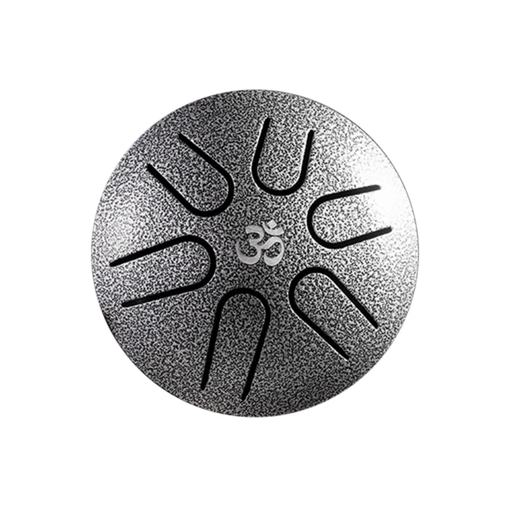 3 inch 6 Tune Drum Steel Tongue Drum Hand Pan Tank Drum Steel Tongue Drum for Children Beginner Musical Instruments Accessories