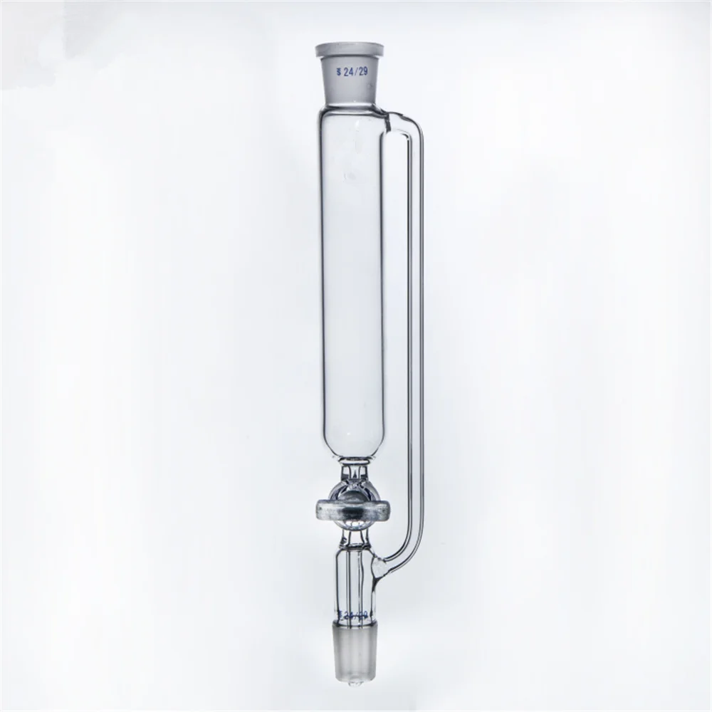 50ml 24/29 Joint Lab Pressure Equalizing Drop Funnel Column With Glass Stopcock