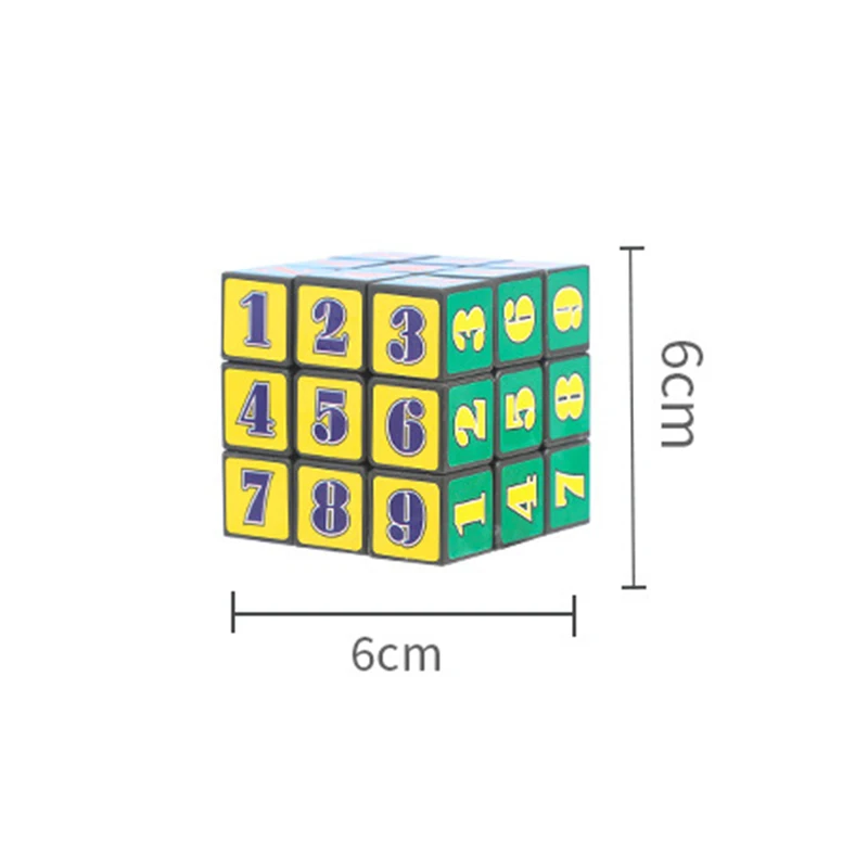 Kinderen Puzzel Speelgoed Creatieve Cijfers Letters Magische Kubus Speelgoed 5.3 CM Beginner Derde Orde Magische Kubus Speelgoed Kinderen Verjaardagscadeau