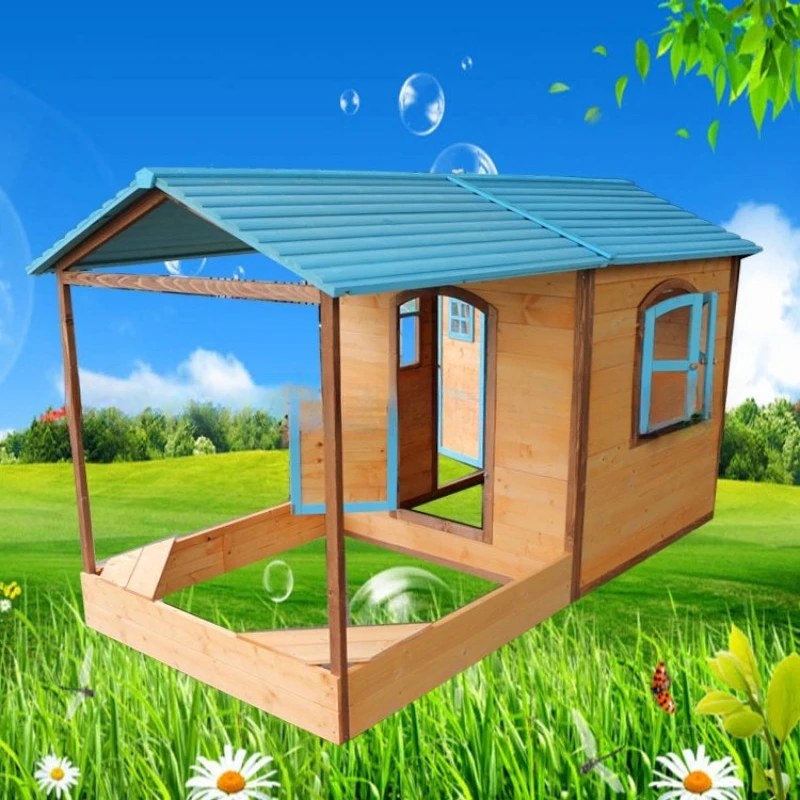 Holz Großes Outdoor-Spielzeug – Kids Outdoor Wooden Playhouse Bewertung und Preis