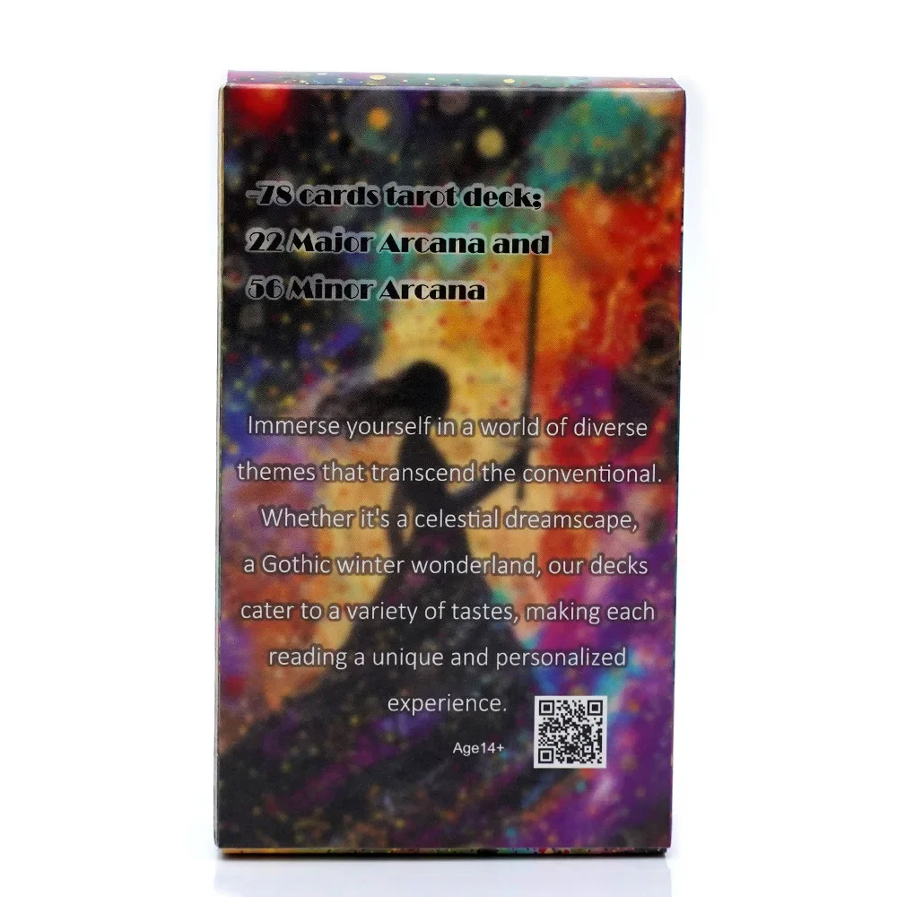 Cosmic Garden Tarot cards 78 Oracle Cards English Version Deck Divination Party Toy Entertainment