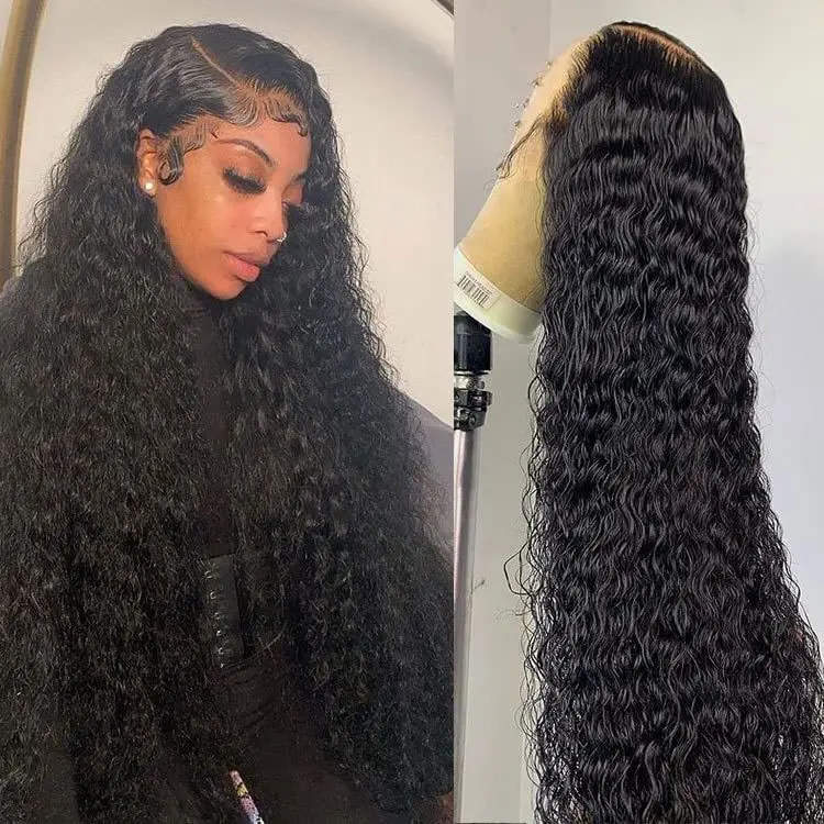 Nova peruca transfronteiriça ricana com pequenas mechas cacheadas, tule de rosas, rede de silicone io, estilo cobertura ...