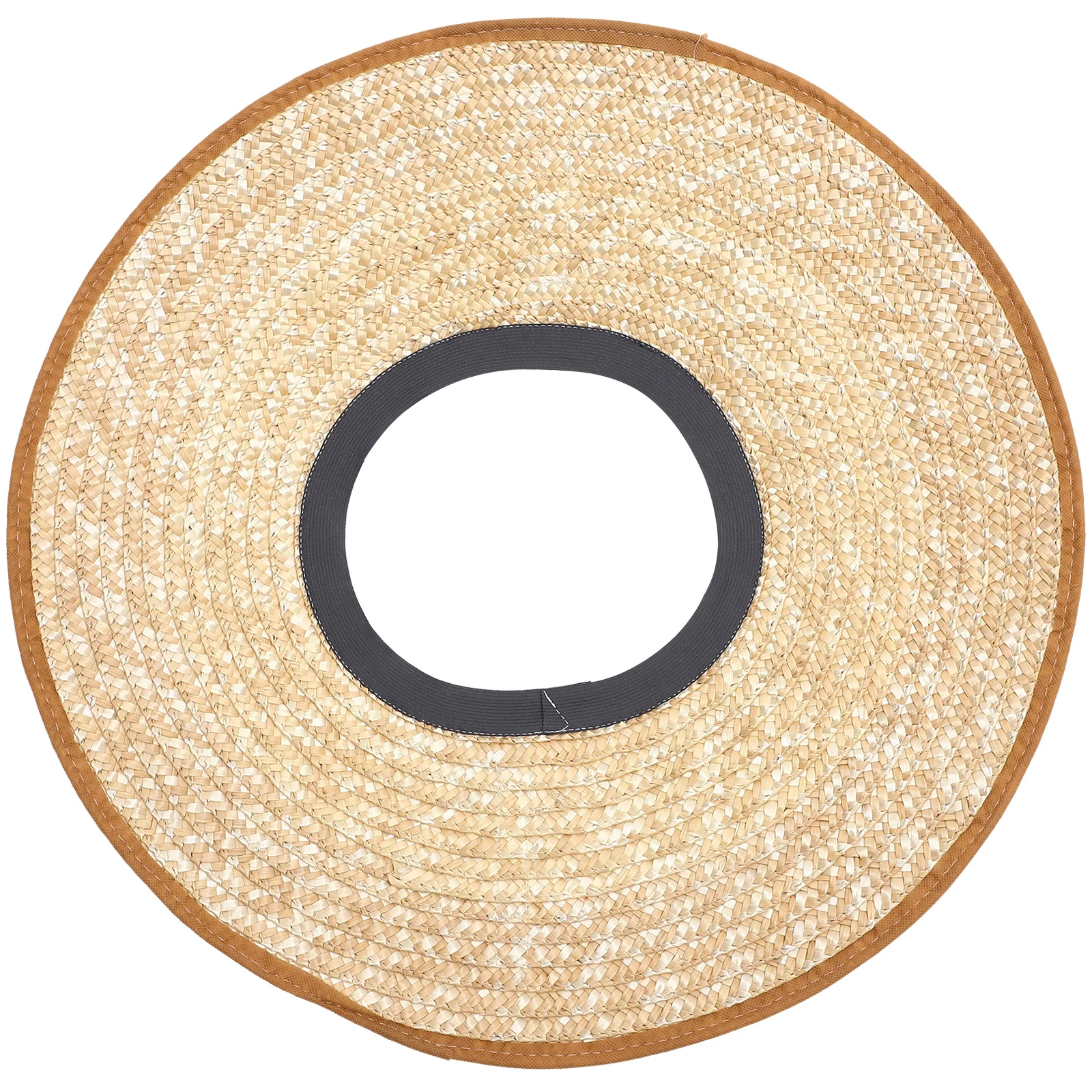 

Construction Sun Hat Hard Visor Straw Safety Elastic Band 42cm Diameter Lightweight Practical Outdoor Activities Labor