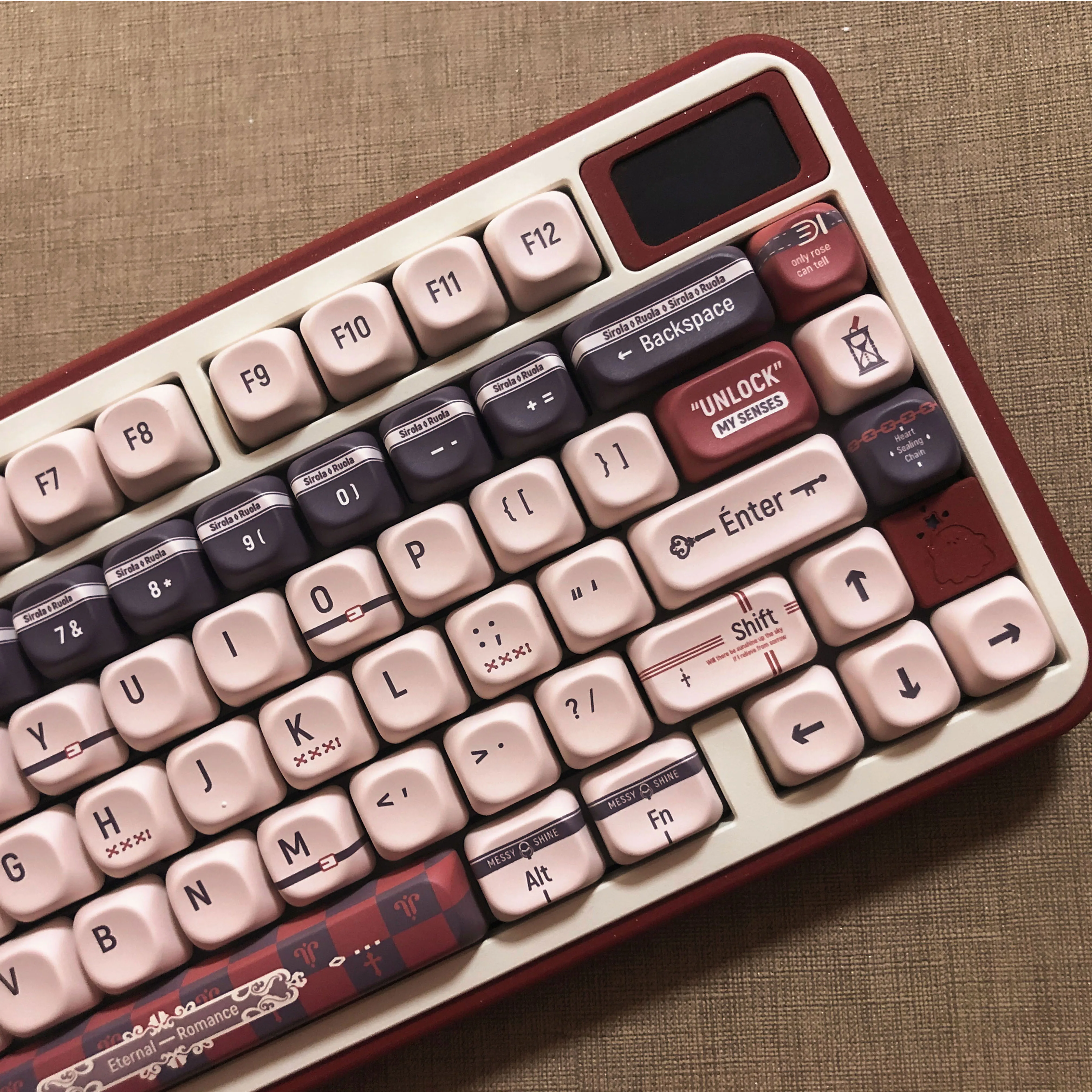 120 Keys Withered Thorns Keyboard Key cap Five Side Dye Sub PBT Keycaps Cherry/MOA Profile for MX Switches Keyboard