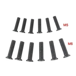 6Pcs Befestigungs Schraube M5/M6 22mm Links Gewinde Für 1/2''UNF 3/8''UNF Bohrfutter Schaft Adapter metall Befestigungs Schraube Kopf Werkzeuge
