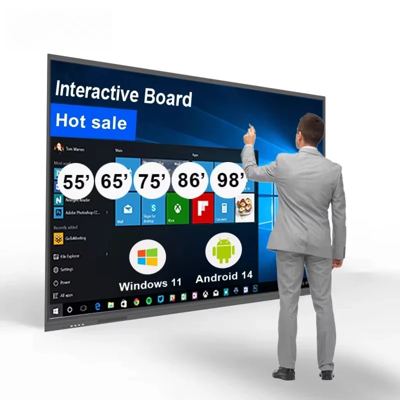 Manufacturer Smart Touch TV TV 43 50 55 65 75 85 Light Emitting Diode Touch TV with Interactive Display