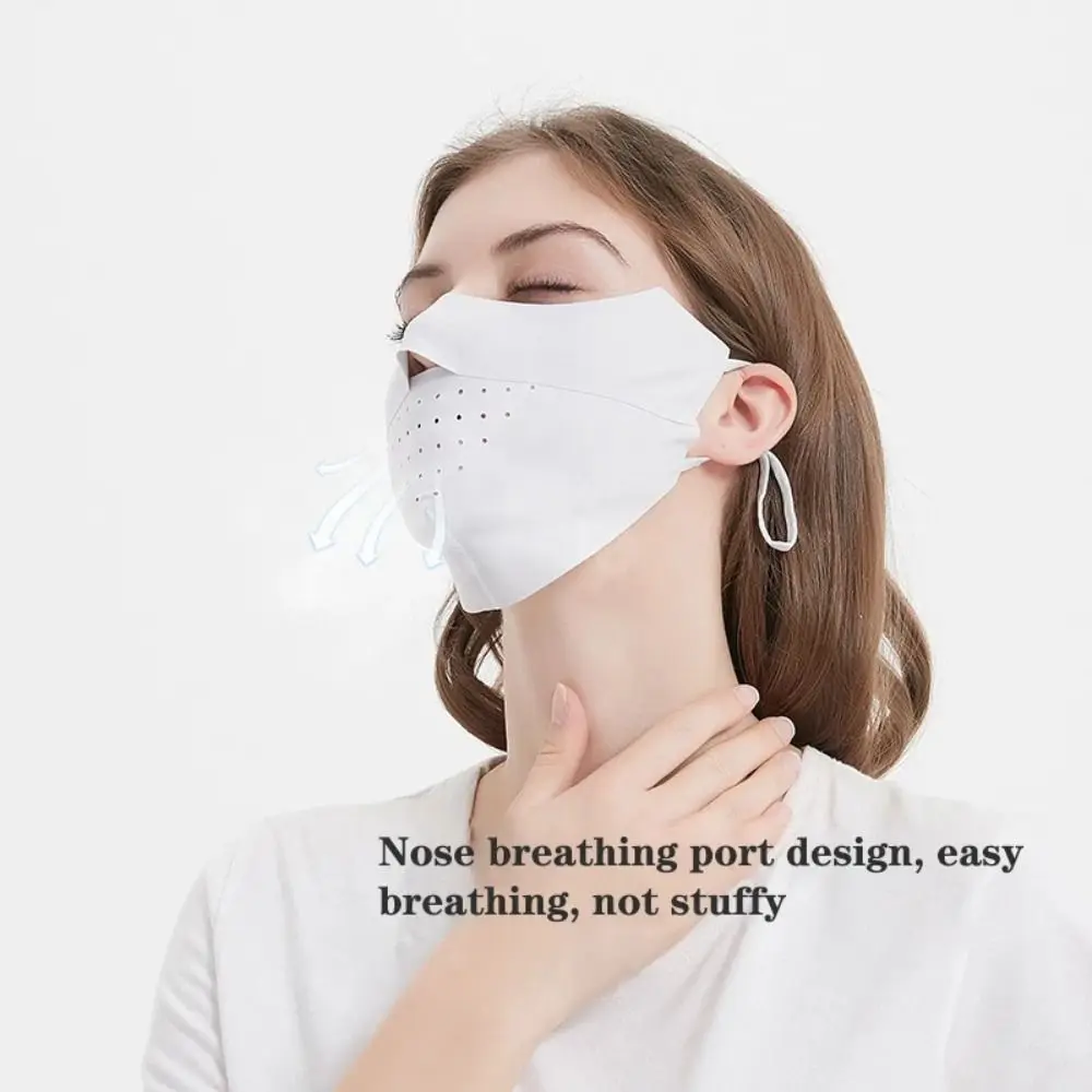 New Uv Sun Protection Cycling Face Mask Breathable Thin Face Cover Outdoor Running Cycling Sports Mask Summer