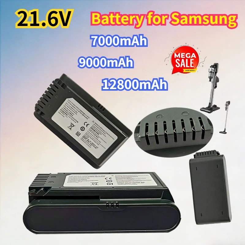 

Литий-ионный аккумулятор 9.0Ач 21.6В для пылесосов Samsung Jet 90/Jet 75 Pet/Jet 75, беспроводной пылесос VCA-SBT90/XAA VS9000