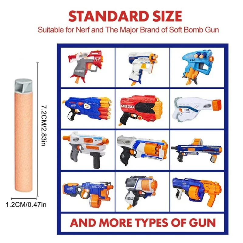 برتقالي عبوة السهام الرصاص دوامة رغوة الدورية رصاصة ل Nerf Accustrike النخبة سلسلة مسدس لعبة مطابقة رصاصة إيفا لينة السهام