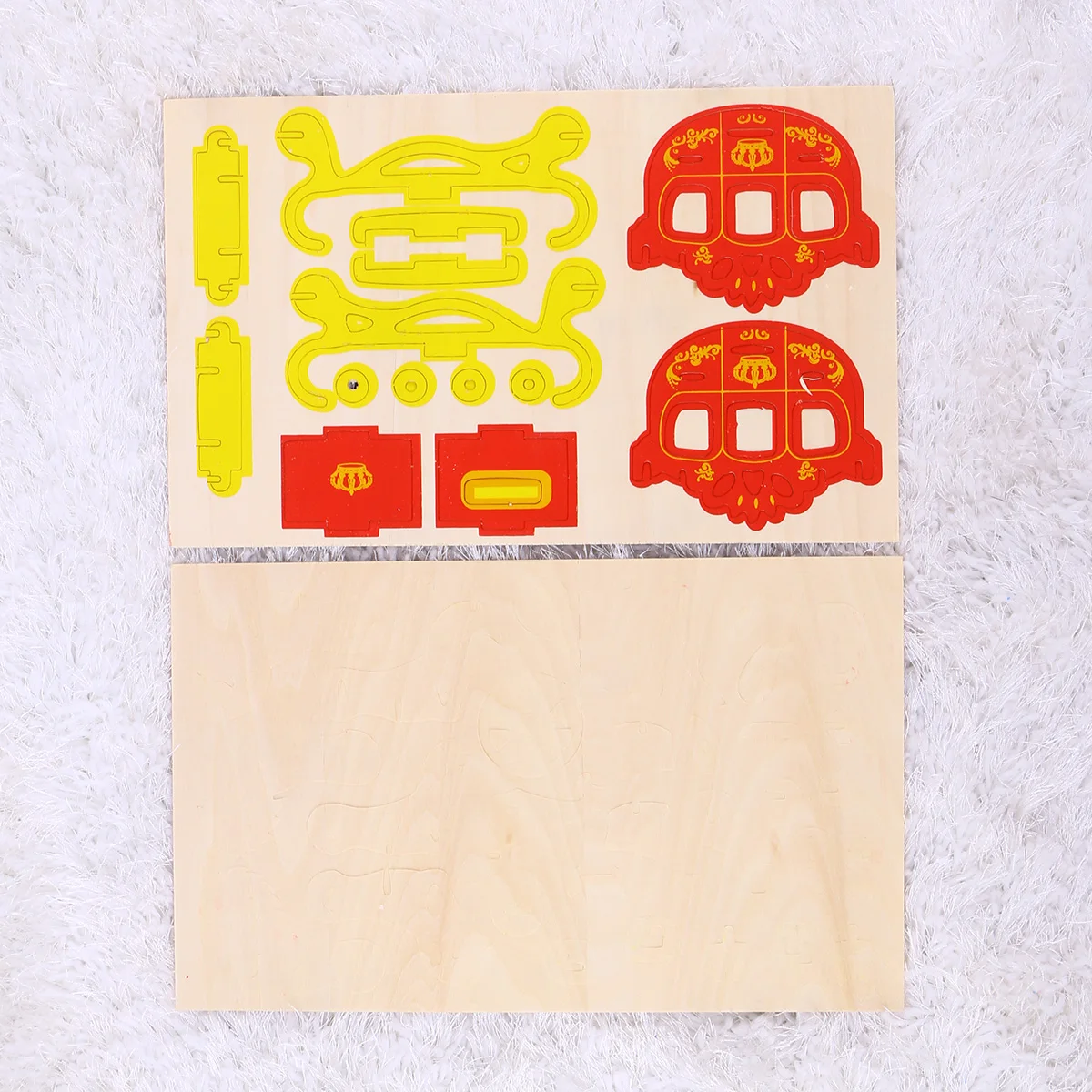 

Royal Carriage Puzzle Jigsaws Educational Puzzles Three-dimensional Wooden Decoration