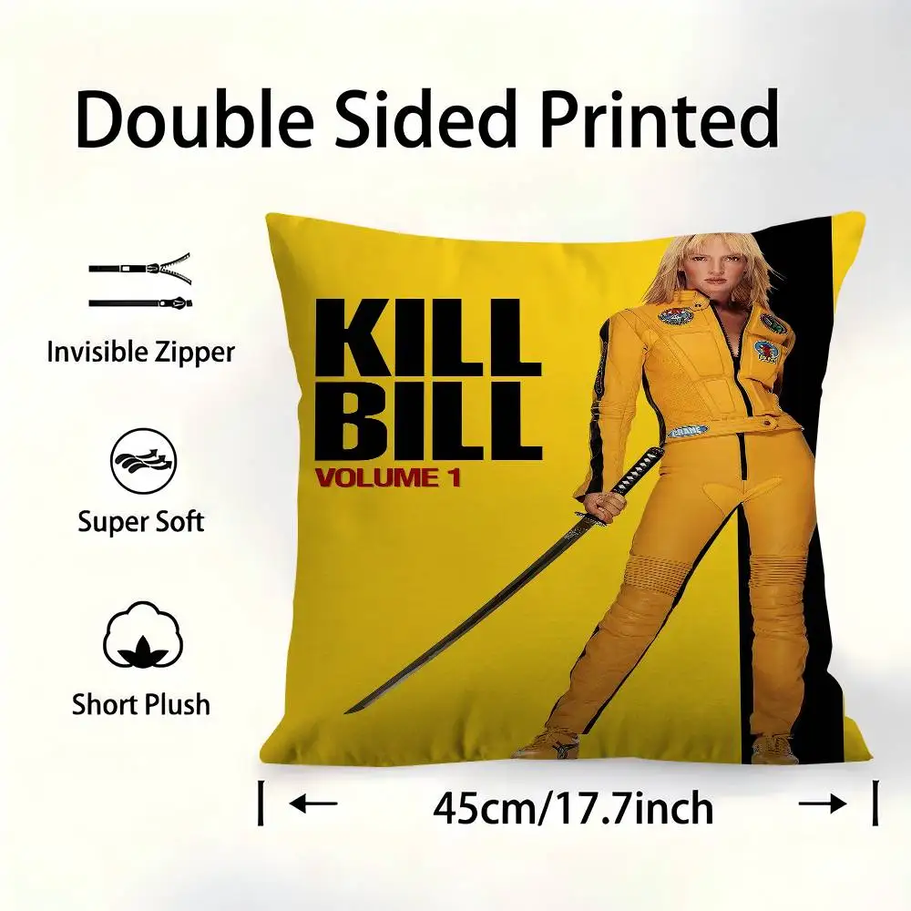 

Kill Bill Movie Personalized Pillow Dust Cover Bedroom Kids Party Decoration Pillowcase Birthday Children Gift