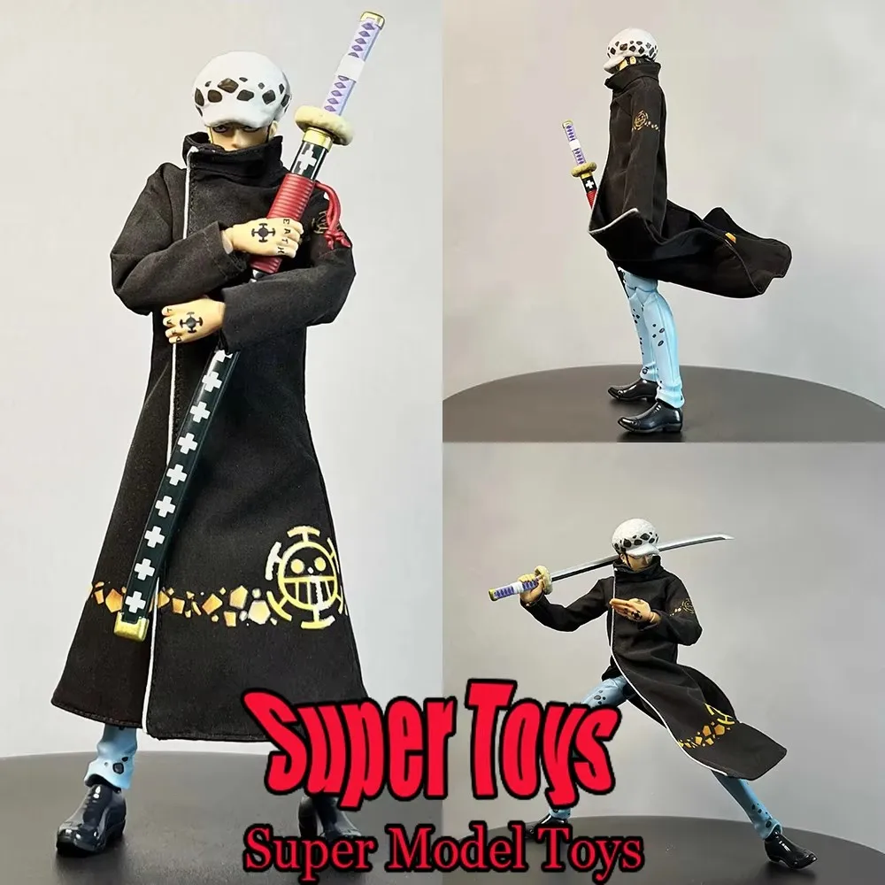 

In Stock 1/12 Scale Soldier Clothes Accessory ONE PIECE Trafalgar D. Water Law Windbreaker Fit 6-inches SHF Action Figure Model