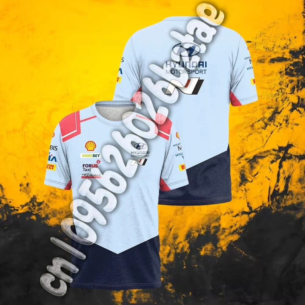 

3D Printed Kids and Men's T-shirt Outdoor Extreme Sports Quick Drying Breathable F1 Team Racing Training Team Uniform for Summer