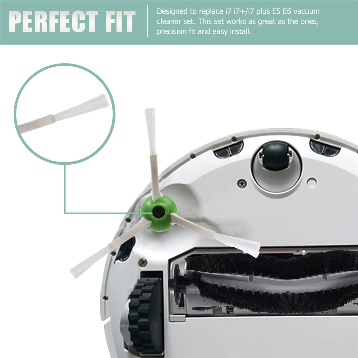 

L68A12 Pack сменный фильтр, боковая щетка для Irobot Roomba I7 I7 + I7 Plus E5 E6, пылесос Se