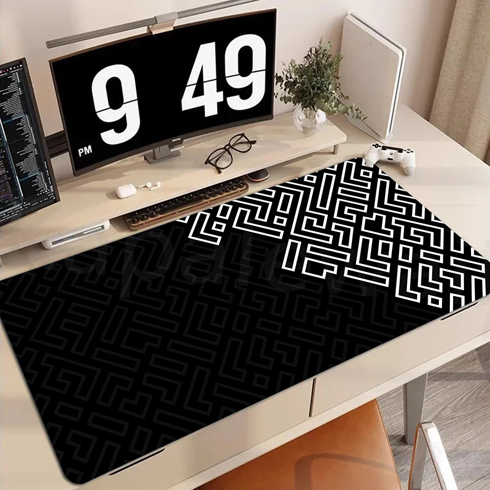 

Geometric Mouse Pad Gamer XL New Custom Home Large Mousepad XXL Playmat Office Carpet Non-Slip Computer Table Mat Mice Pad 80x30