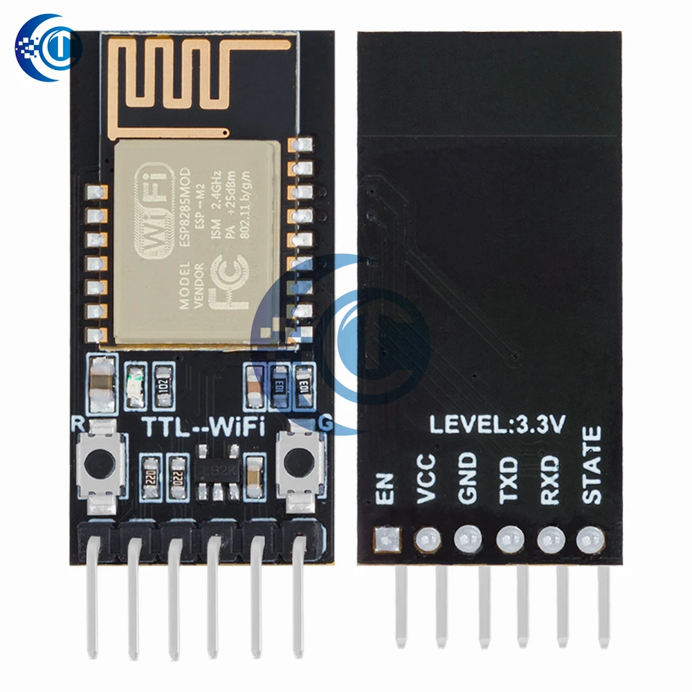 Módulo de Transmissão Transparente com Porta Serial, Wireless WiFi, TTL para WiFi, Compatível com Bluetooth, HC-06 Interface, ESP-M2